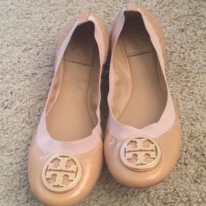 Tory Burch Nude Caroline Ballet Flats